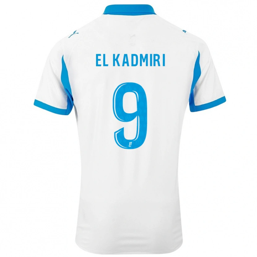 DanxenレディースUgo Lamare El Kadmiri#9白空色ホームシャツ2025/26ジャージーユニフォーム