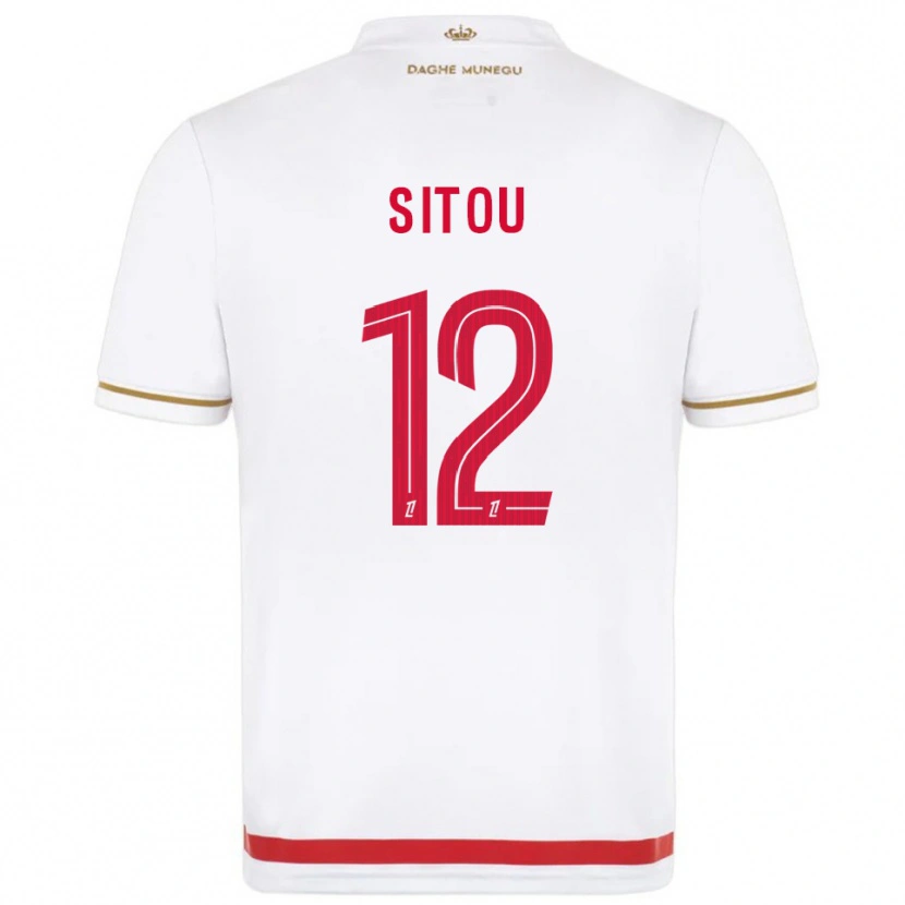 DanxenレディースKévin Sitou#12赤白ホームシャツ2025/26ジャージーユニフォーム