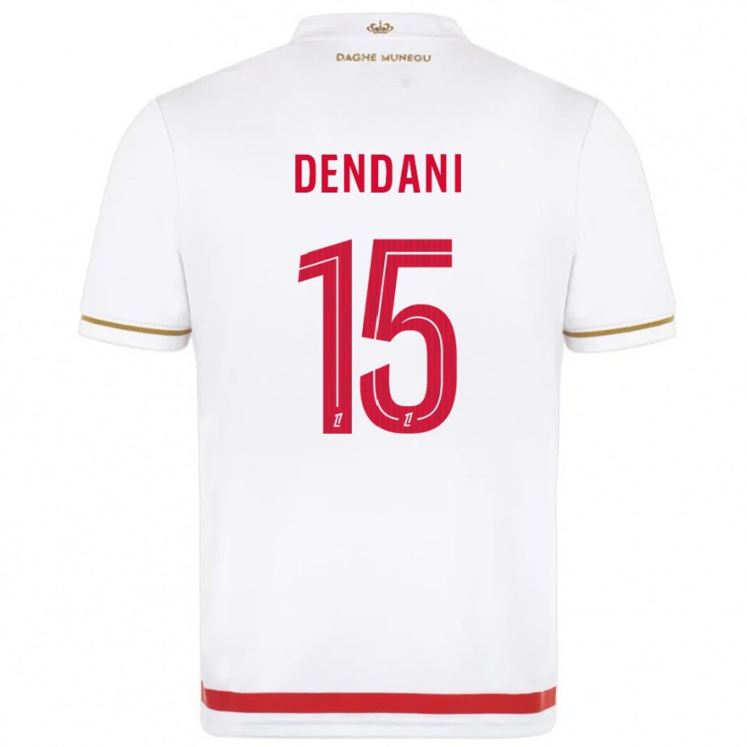 DanxenレディースNacim Dendani#15赤白ホームシャツ2025/26ジャージーユニフォーム