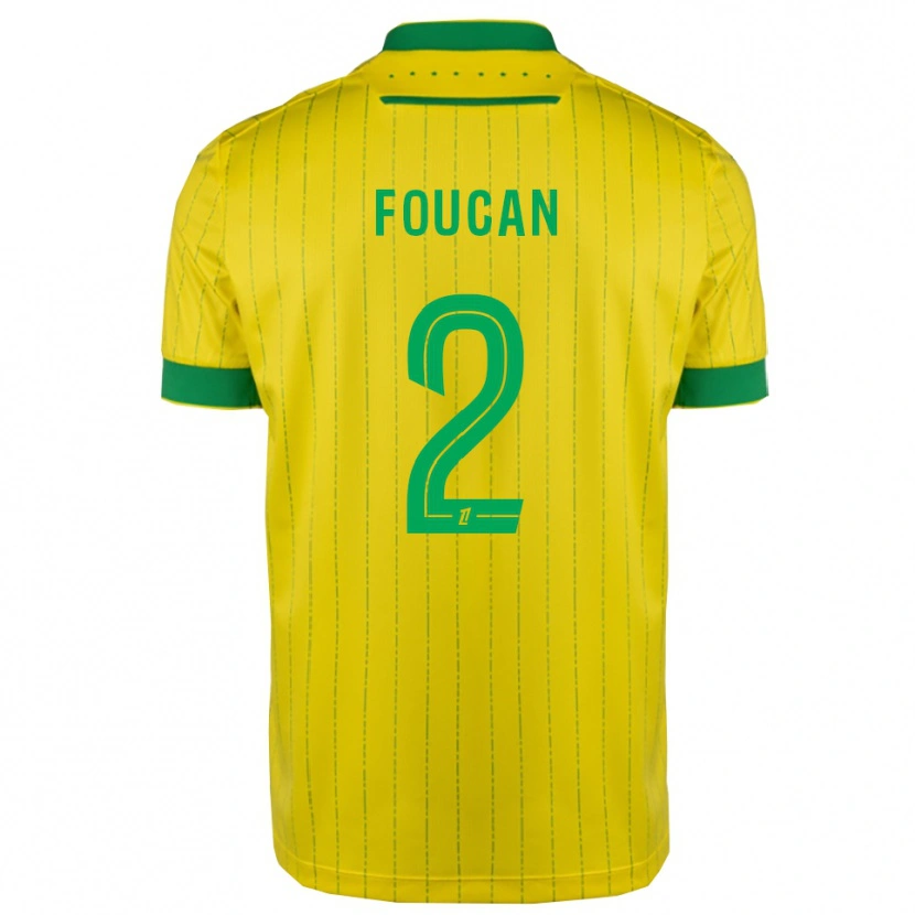 DanxenレディースJalen Foucan#2黄緑ホームシャツ2025/26ジャージーユニフォーム