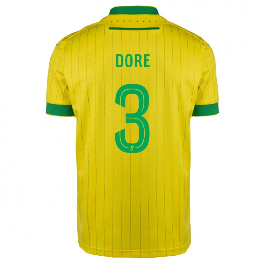DanxenレディースLouis Dore#3黄緑ホームシャツ2025/26ジャージーユニフォーム