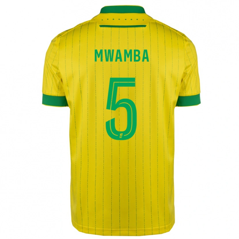DanxenレディースMusunda Mwamba#5黄緑ホームシャツ2025/26ジャージーユニフォーム