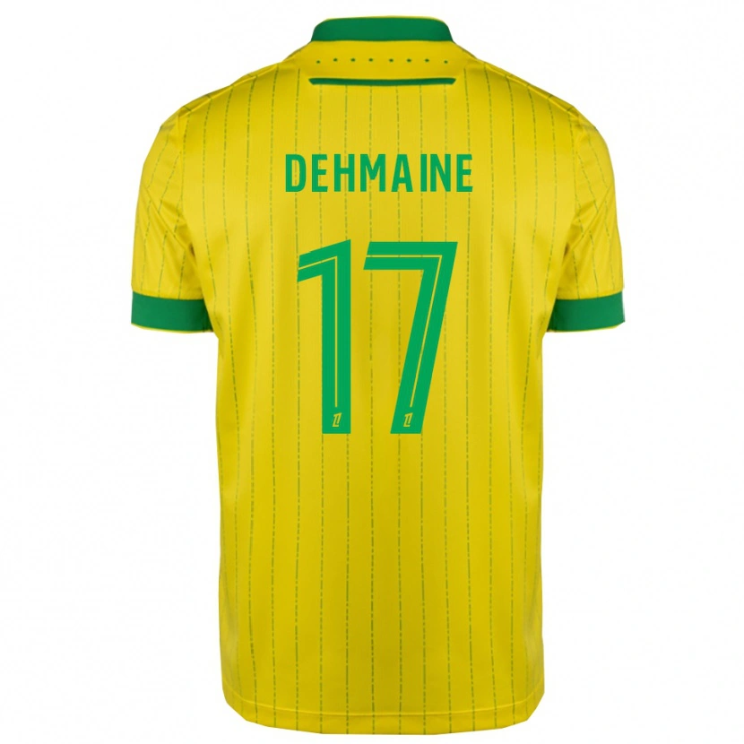 DanxenレディースDehmaine Tabibou#17黄緑ホームシャツ2025/26ジャージーユニフォーム