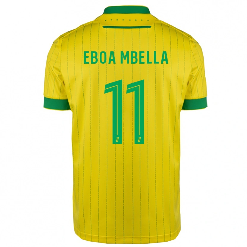 DanxenレディースEden Eboa Mbella#11黄緑ホームシャツ2025/26ジャージーユニフォーム
