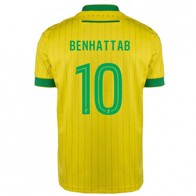 DanxenレディースYassine Benhattab#10黄緑ホームシャツ2025/26ジャージーユニフォーム