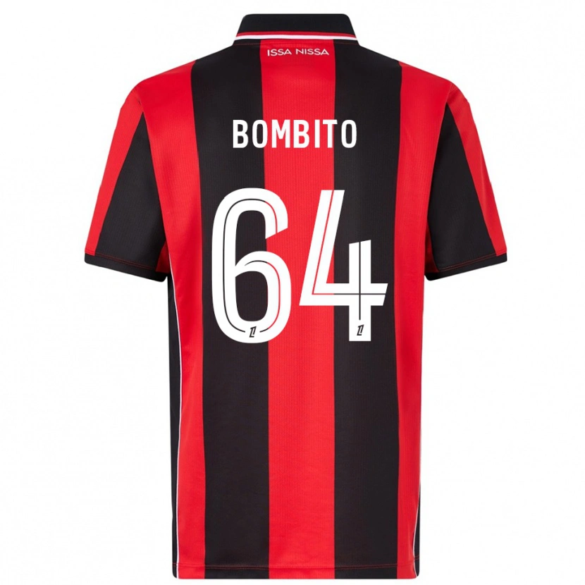 DanxenレディースMoïse Bombito#64赤黒ホームシャツ2025/26ジャージーユニフォーム