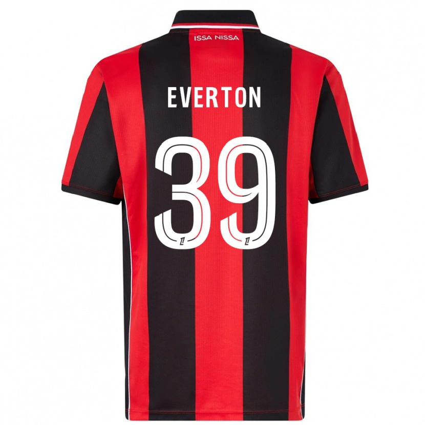 DanxenレディースエヴァートンFc#39赤黒ホームシャツ2025/26ジャージーユニフォーム