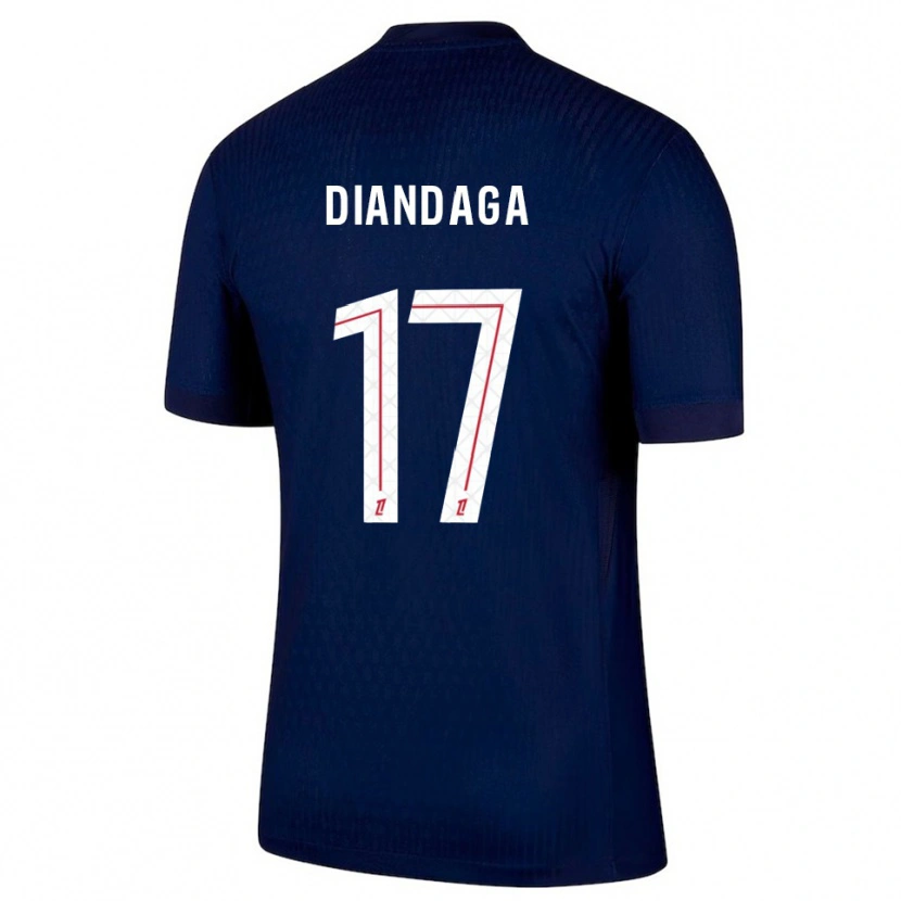 DanxenレディースHermann Malonga#17紺赤ホームシャツ2025/26ジャージーユニフォーム