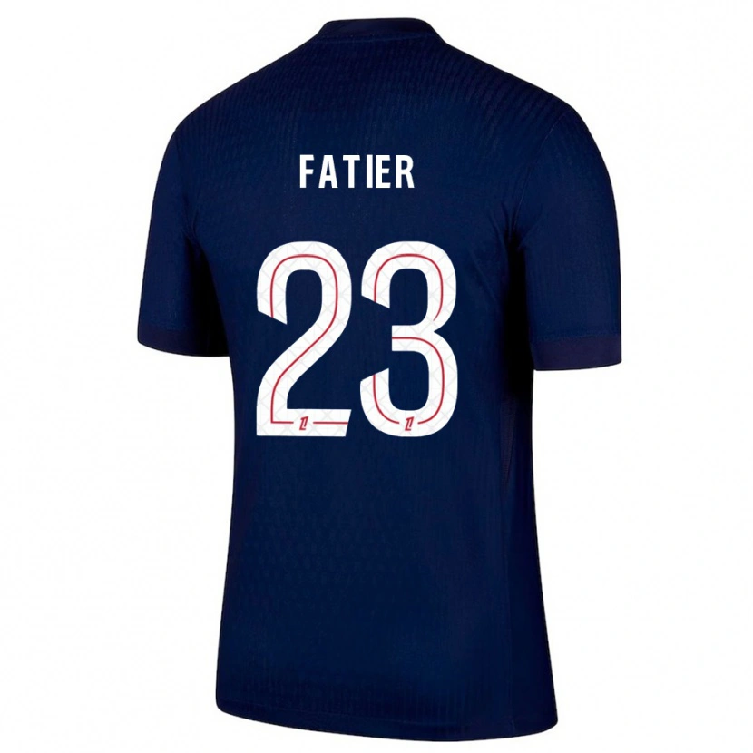 DanxenレディースNoémie Fatier#23紺赤ホームシャツ2025/26ジャージーユニフォーム