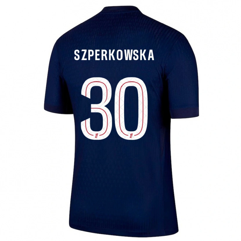 DanxenレディースOliwia Szperkowska#30紺赤ホームシャツ2025/26ジャージーユニフォーム