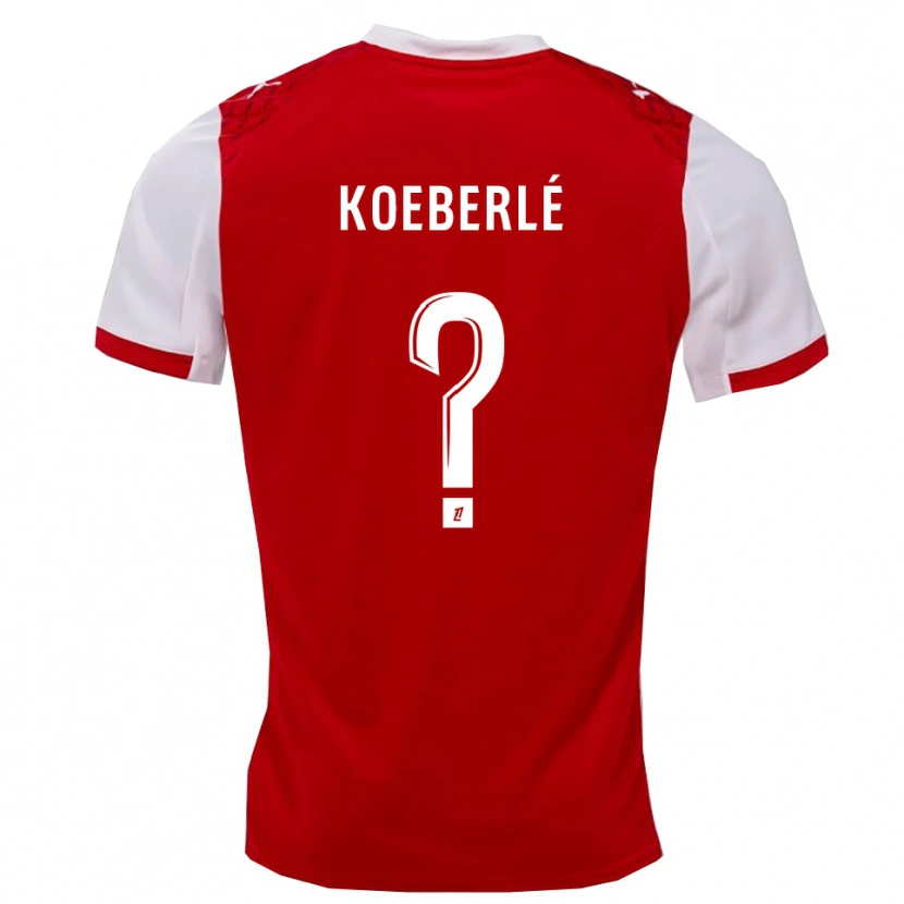DanxenレディースSamuel Koeberlé#0赤白ホームシャツ2025/26ジャージーユニフォーム