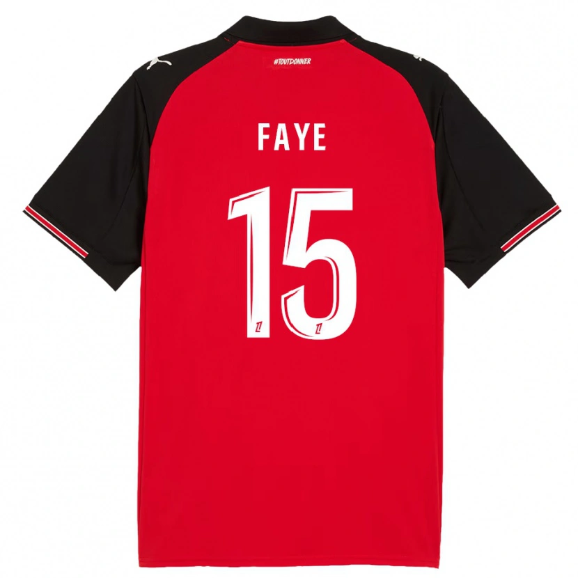 Danxenレディースミカイル・ファイ#15赤黒ホームシャツ2025/26ジャージーユニフォーム