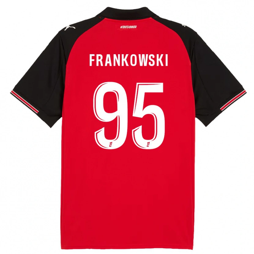 Danxenレディースプジェミスワフ・フランコフスキ#95赤黒ホームシャツ2025/26ジャージーユニフォーム