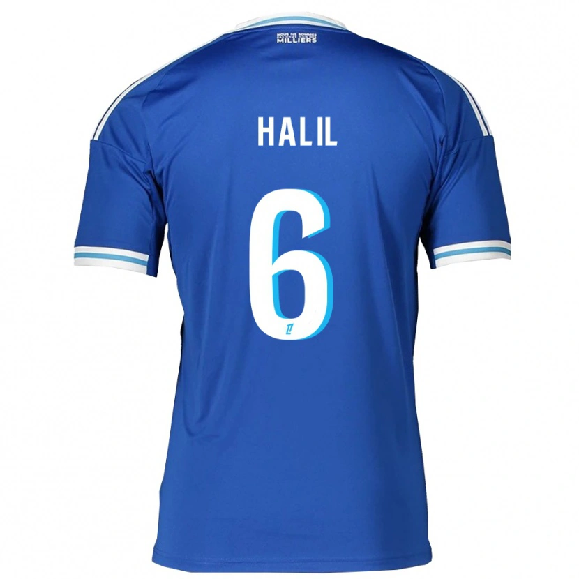 DanxenレディースFouad Halil#6青白ホームシャツ2025/26ジャージーユニフォーム