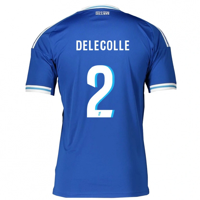 DanxenレディースTiméo Delecolle#2青白ホームシャツ2025/26ジャージーユニフォーム