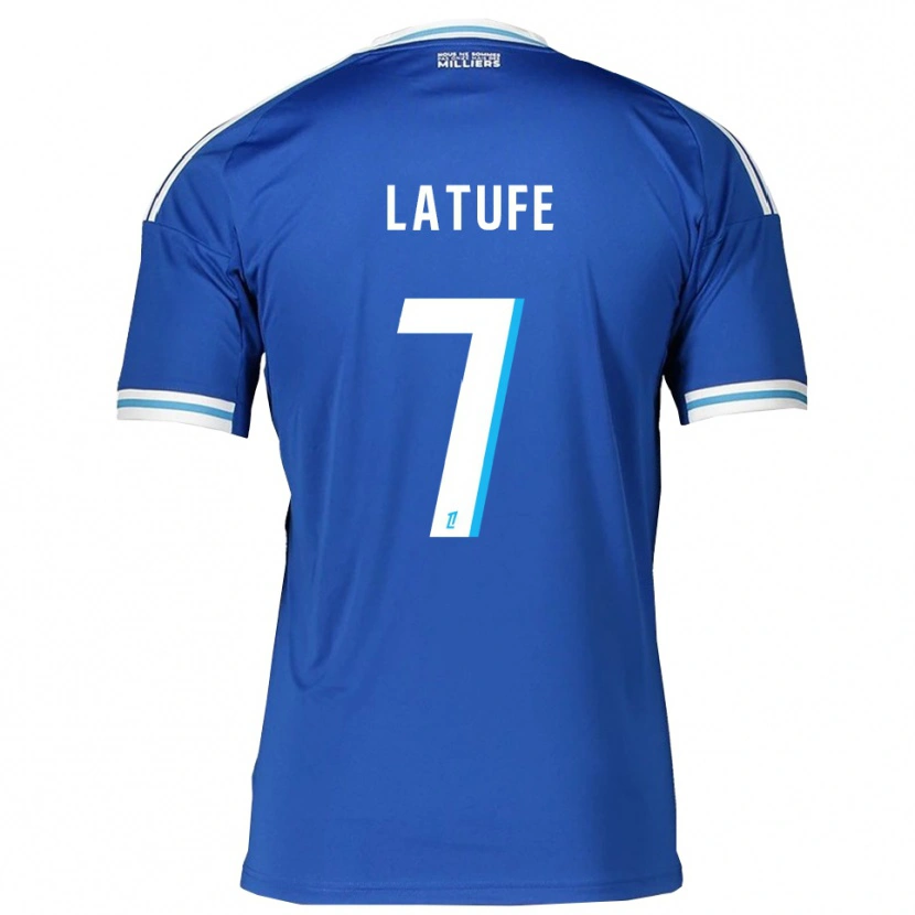 DanxenレディースLatufe Assoumani#7青白ホームシャツ2025/26ジャージーユニフォーム
