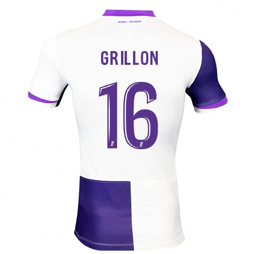 DanxenレディースGaëlle Grillon#16紫白ホームシャツ2025/26ジャージーユニフォーム