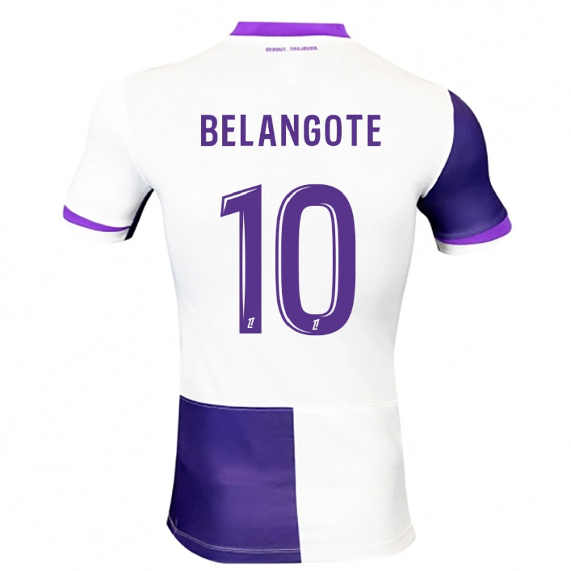 DanxenレディースAël Belangote#10紫白ホームシャツ2025/26ジャージーユニフォーム