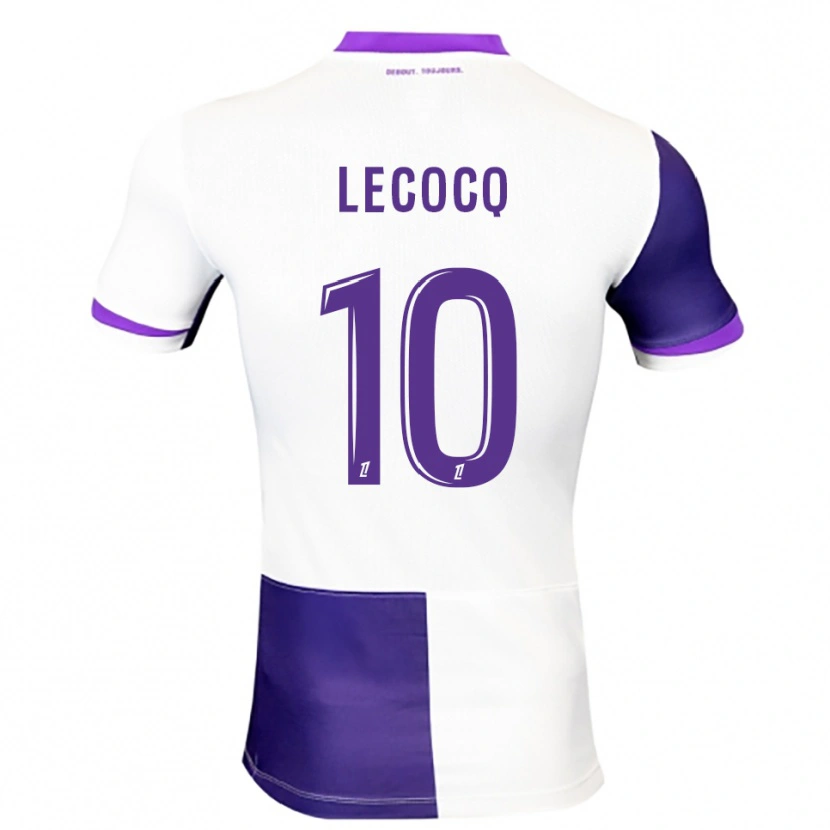 DanxenレディースAnaëlle Lecocq#10紫白ホームシャツ2025/26ジャージーユニフォーム