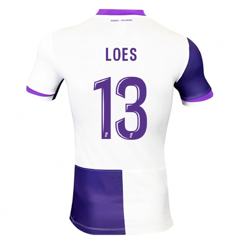 DanxenレディースWayan Loes#13紫白ホームシャツ2025/26ジャージーユニフォーム