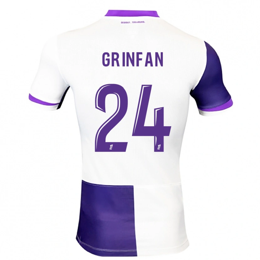 DanxenレディースRoma Grinfan#24紫白ホームシャツ2025/26ジャージーユニフォーム