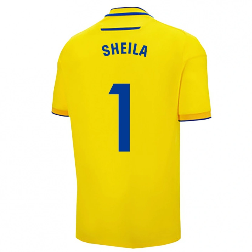 DanxenレディースSheila Ibañez Campillo#1黄紺ホームシャツ2025/26ジャージーユニフォーム