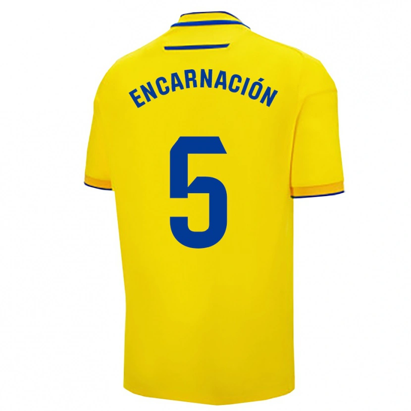 DanxenレディースEncarnación Picardo Amaya#5黄紺ホームシャツ2025/26ジャージーユニフォーム