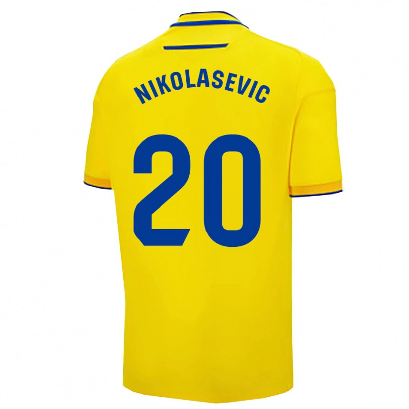 DanxenレディースMirko Nikolasevic#20黄紺ホームシャツ2025/26ジャージーユニフォーム