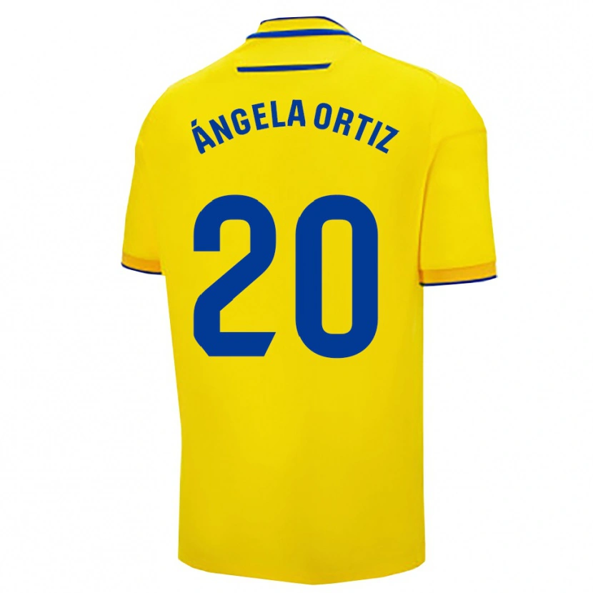 DanxenレディースÁngela Gema Ortiz Muriel#20黄紺ホームシャツ2025/26ジャージーユニフォーム