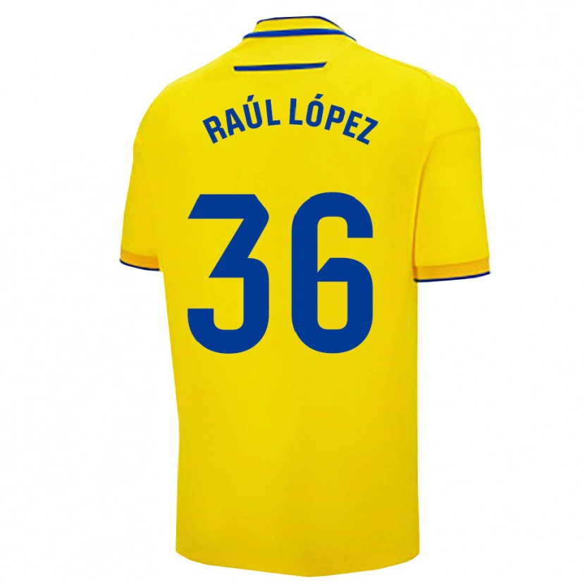 DanxenレディースRaúl López#36黄紺ホームシャツ2025/26ジャージーユニフォーム