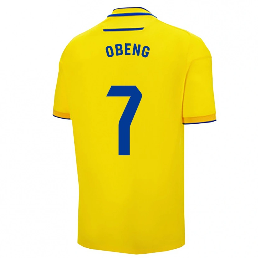 DanxenレディースIsaac Obeng#7黄紺ホームシャツ2025/26ジャージーユニフォーム