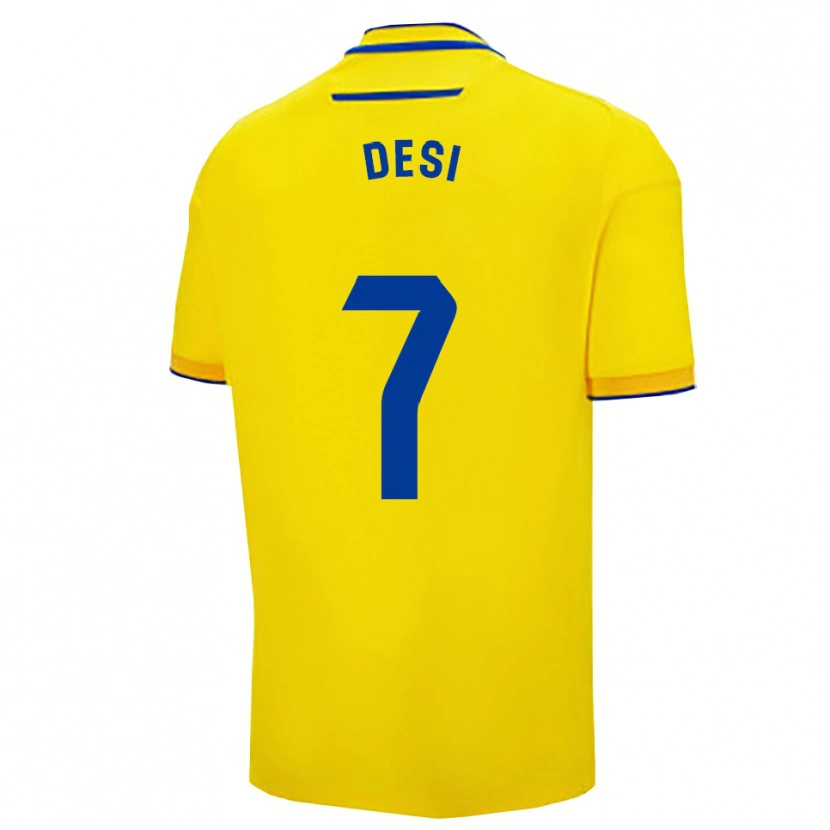 DanxenレディースDesiree Camacho Fernandez#7黄紺ホームシャツ2025/26ジャージーユニフォーム