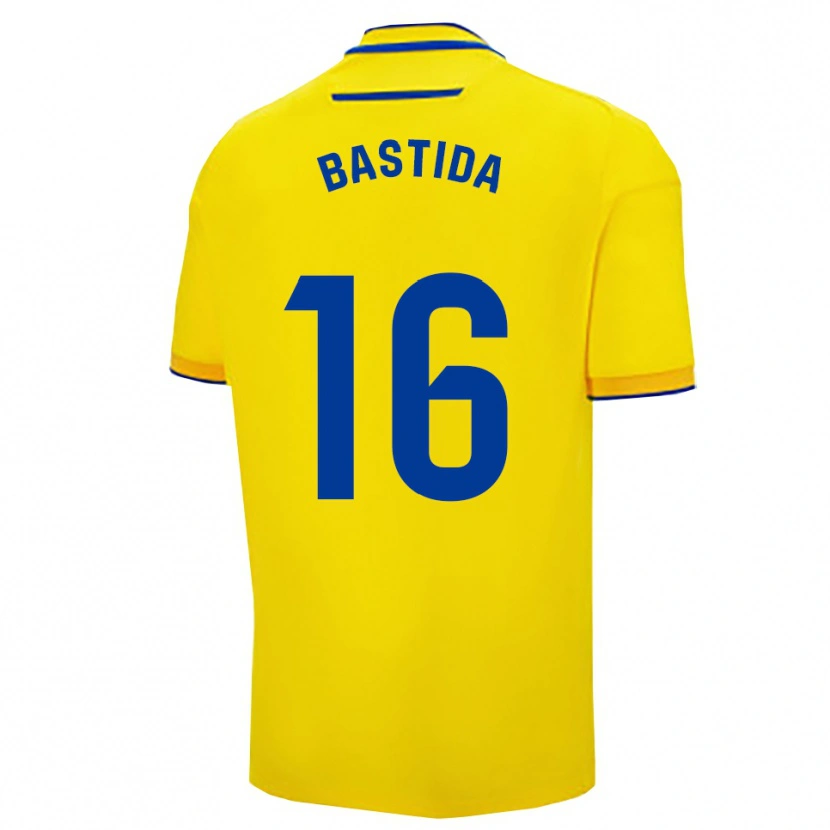 DanxenレディースÁlvaro Bastida#16黄紺ホームシャツ2025/26ジャージーユニフォーム