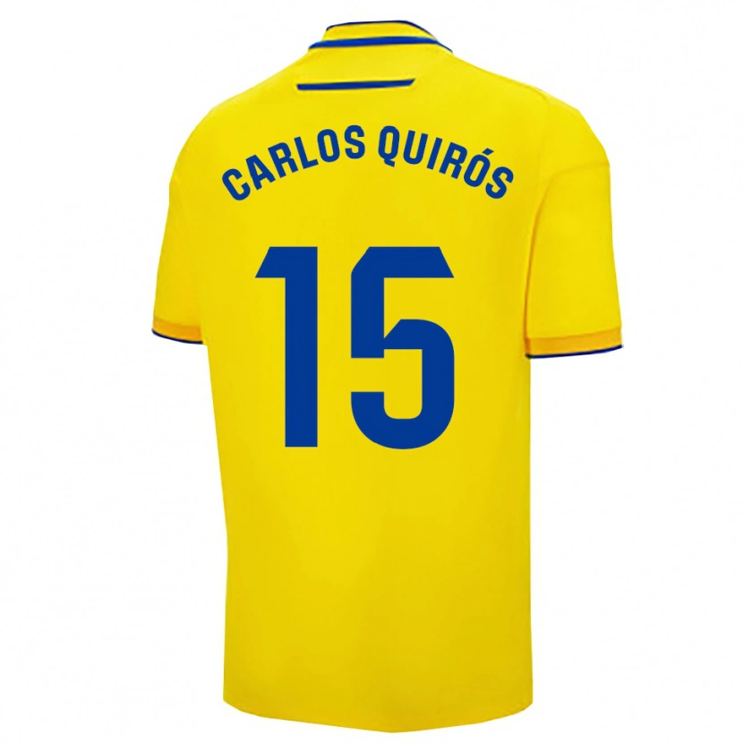 DanxenレディースJuan Carlos Quirós#15黄紺ホームシャツ2025/26ジャージーユニフォーム