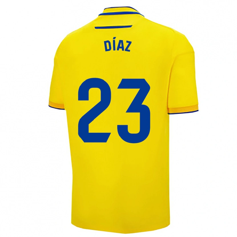 DanxenレディースJuan Díaz#23黄紺ホームシャツ2025/26ジャージーユニフォーム