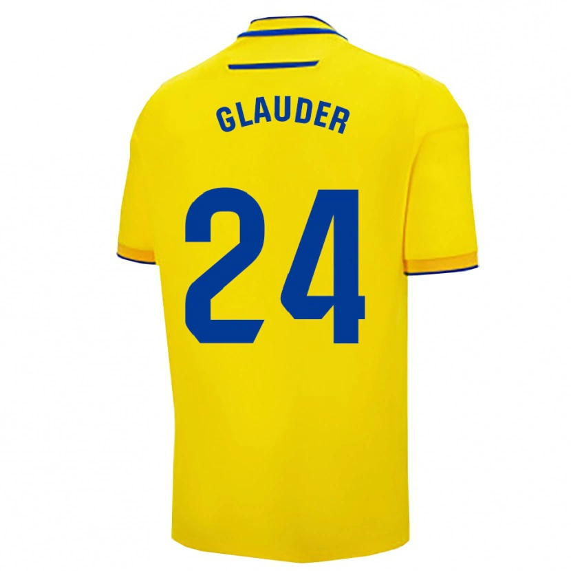 DanxenレディースCristian Glauder#24黄紺ホームシャツ2025/26ジャージーユニフォーム