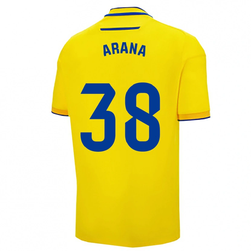 DanxenレディースPablo Arana#38黄紺ホームシャツ2025/26ジャージーユニフォーム