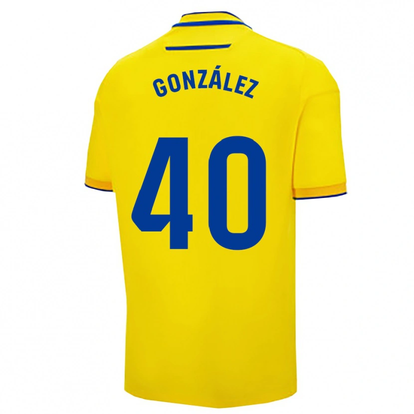 DanxenレディースJosé González#40黄紺ホームシャツ2025/26ジャージーユニフォーム
