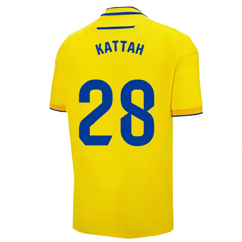 DanxenレディースPablo Kattah#28黄紺ホームシャツ2025/26ジャージーユニフォーム