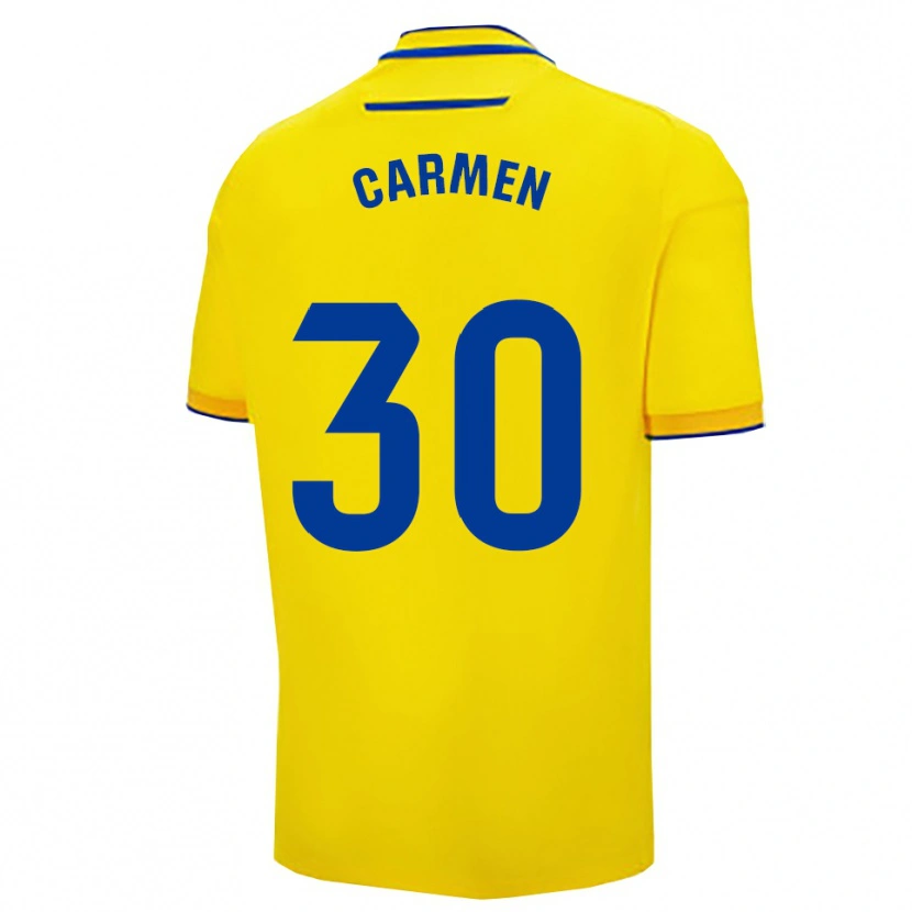 DanxenレディースCarmen Villalustre Serrano#30黄紺ホームシャツ2025/26ジャージーユニフォーム
