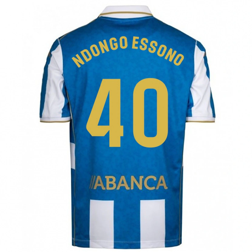 DanxenレディースRodrigue Essono#40白青ホームシャツ2025/26ジャージーユニフォーム
