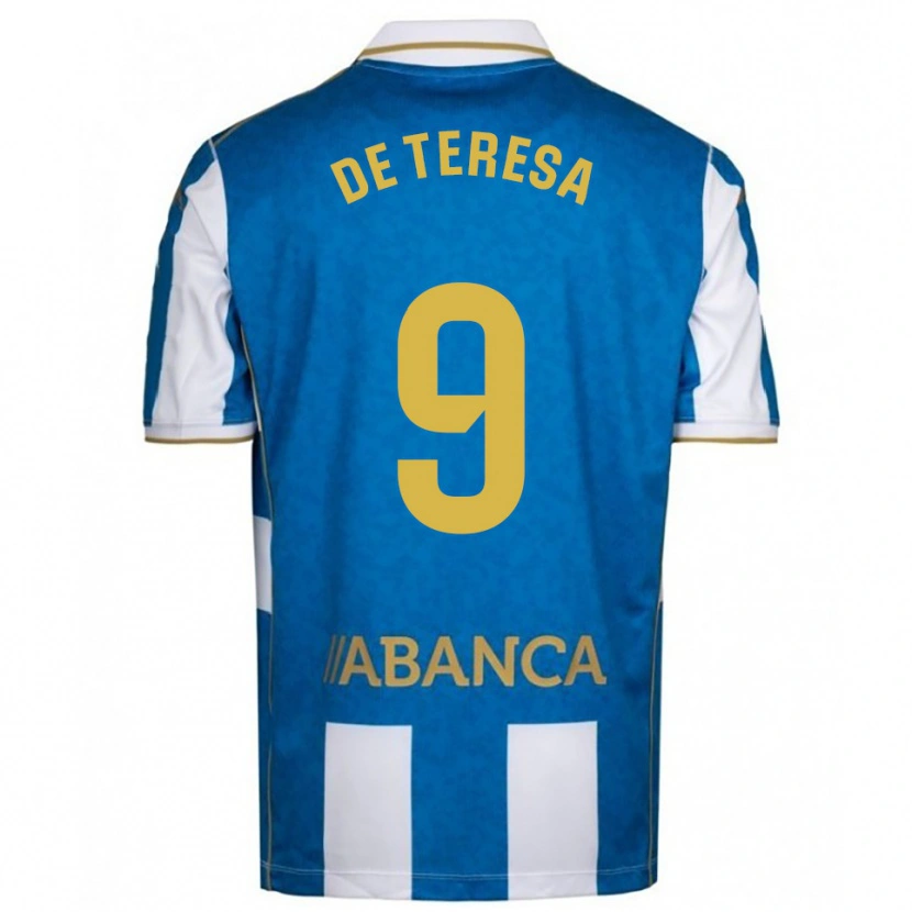 DanxenレディースAna Lucía De Teresa#9白青ホームシャツ2025/26ジャージーユニフォーム