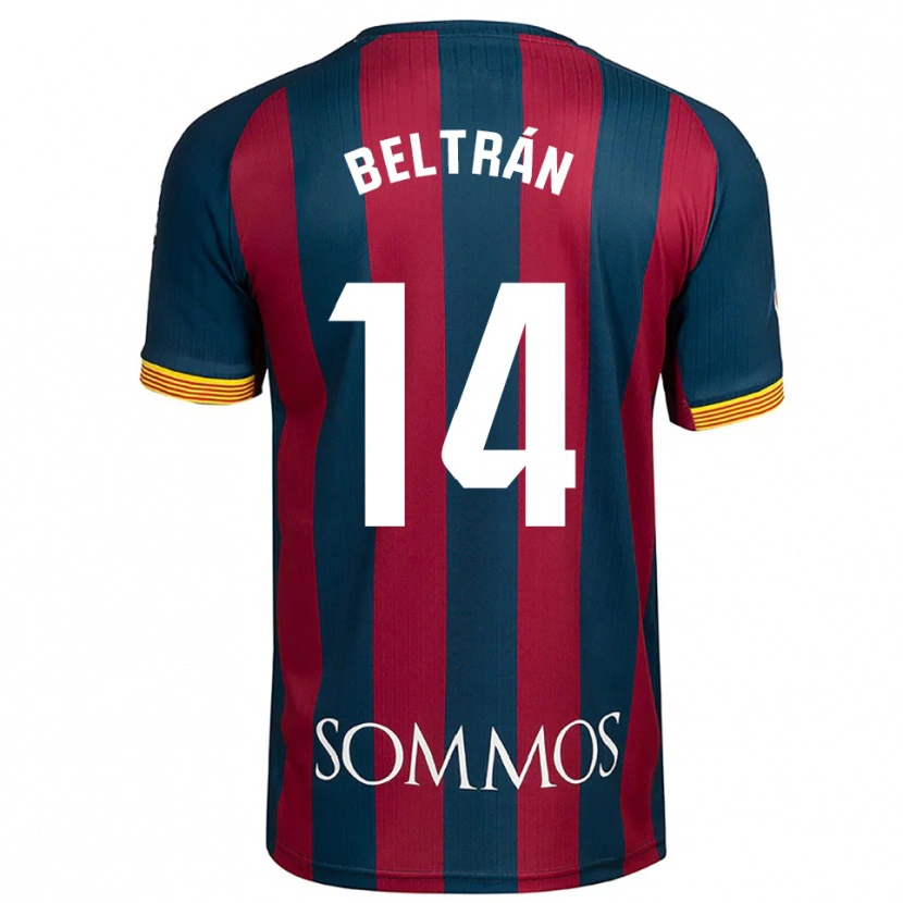 DanxenレディースLiberto Beltrán#14紺青赤ホームシャツ2025/26ジャージーユニフォーム