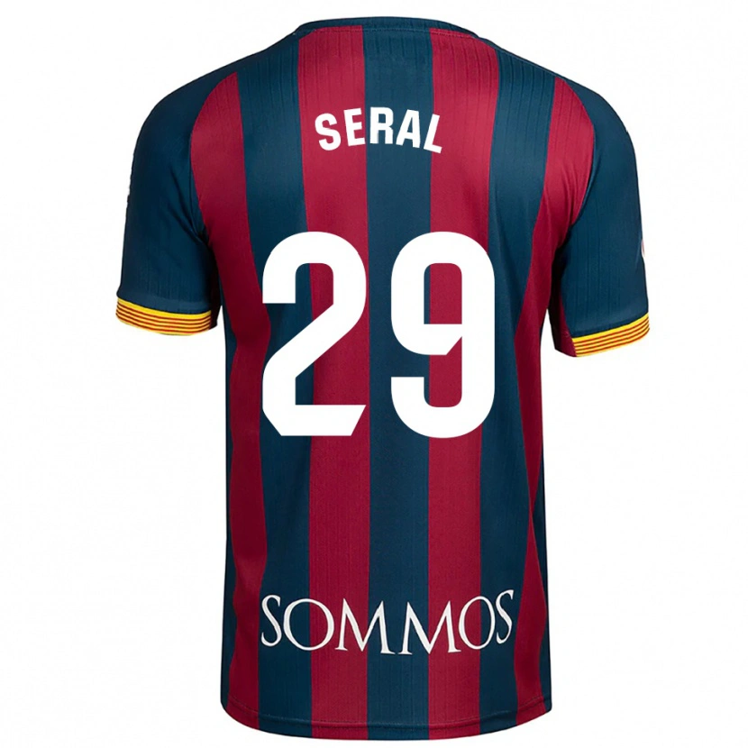 DanxenレディースAbel Seral#29紺青赤ホームシャツ2025/26ジャージーユニフォーム