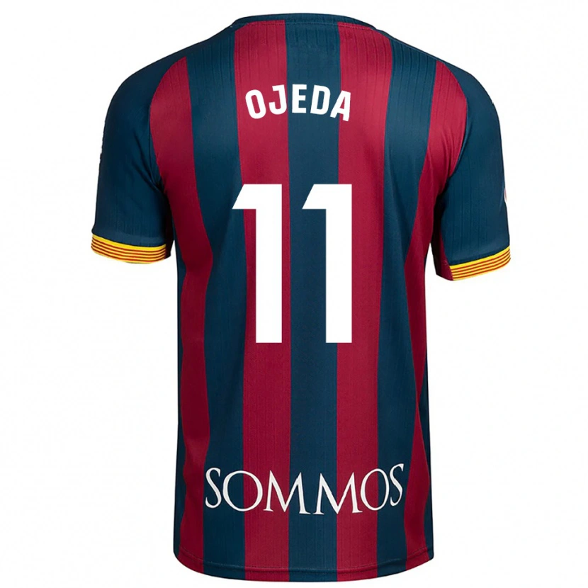 DanxenレディースRaúl Ojeda#11紺青赤ホームシャツ2025/26ジャージーユニフォーム