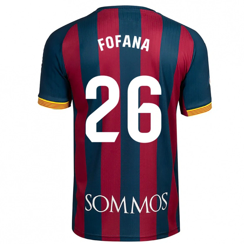 DanxenレディースTumani Fofana#26紺青赤ホームシャツ2025/26ジャージーユニフォーム