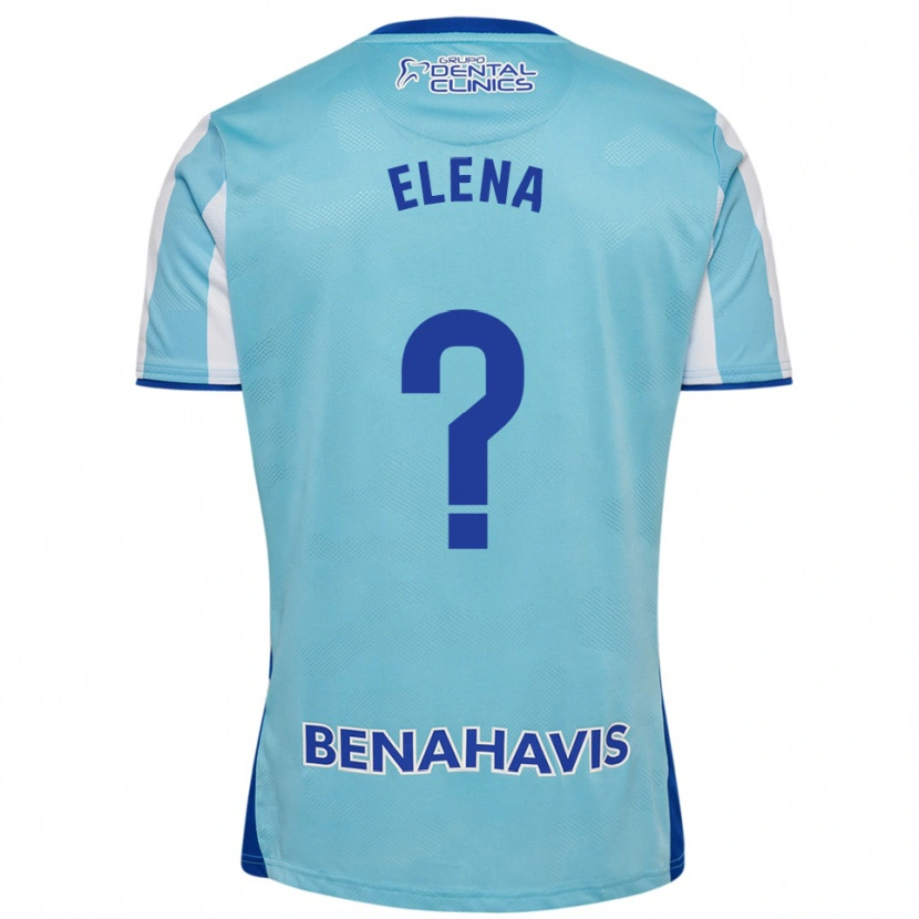 DanxenレディースElena Martínez Pérez#0空色白ホームシャツ2025/26ジャージーユニフォーム
