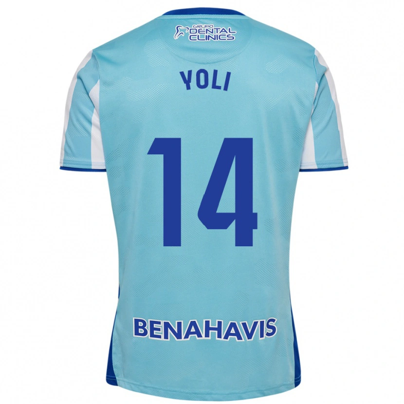 DanxenレディースYolanda Peche Jaaskelainen#14空色白ホームシャツ2025/26ジャージーユニフォーム