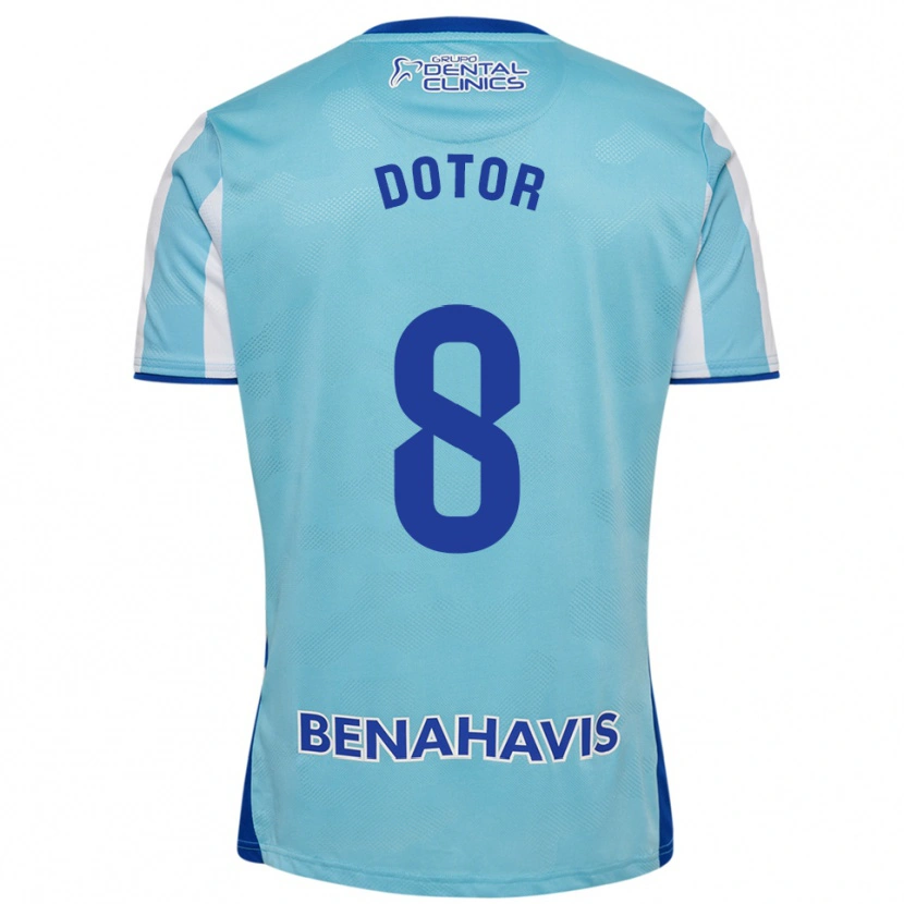 Danxenレディースカルロス・ドトール・ゴンサレス#8空色白ホームシャツ2025/26ジャージーユニフォーム
