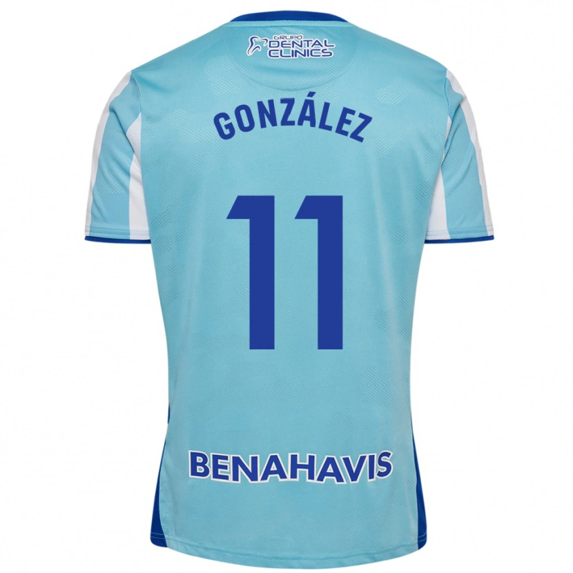 DanxenレディースÓscar González#11空色白ホームシャツ2025/26ジャージーユニフォーム